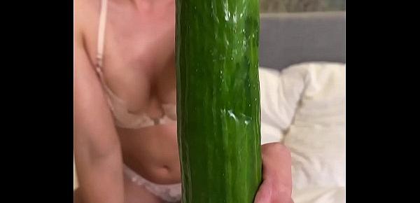  Cucumber Masturbation